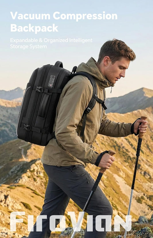 Travel Backpack with Built-In Air Pump | 17" Waterproof Oxford Fabric