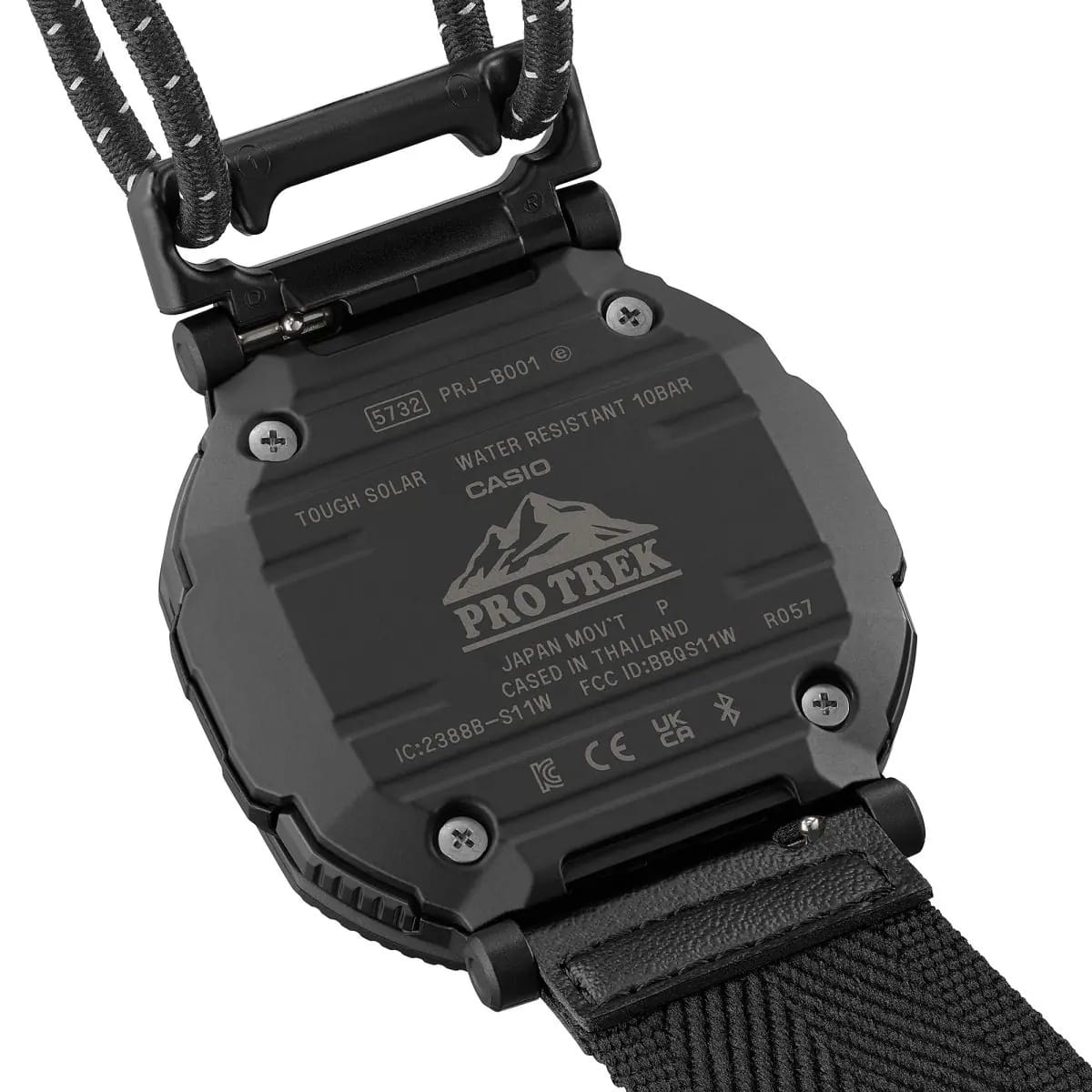 Casio PRJ-B001B-1 smartwatch side profile