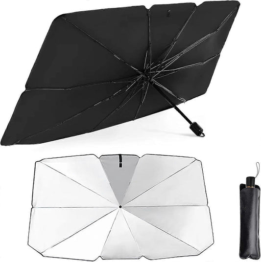 Car Windshield Sunshade Umbrella, Foldable 360° Rotatable Bendable Support Rod